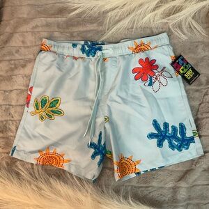 Men's Beach Shorts - Light Blue